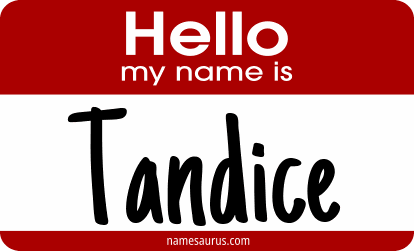 Hello my name is Tandice png download