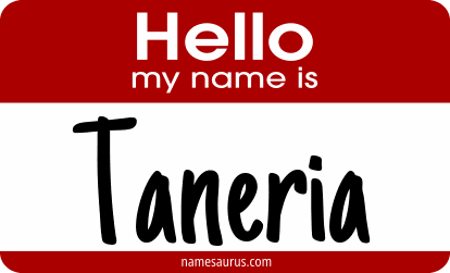 Hello my name is Taneria png download