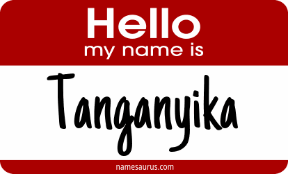 Hello my name is Tanganyika png download