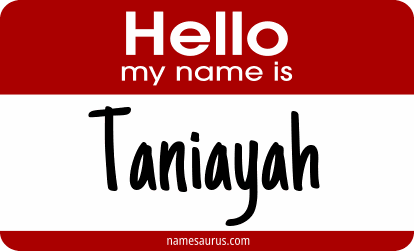 Hello my name is Taniayah png download