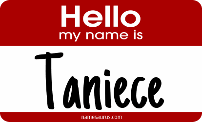 Hello my name is Taniece png download