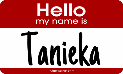 Hello my name is Tanieka png download