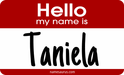 Hello my name is Taniela png download