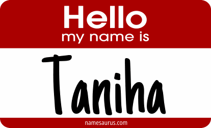Hello my name is Taniha png download