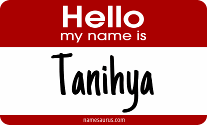 Hello my name is Tanihya png download