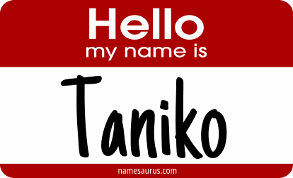 Hello my name is Taniko png download