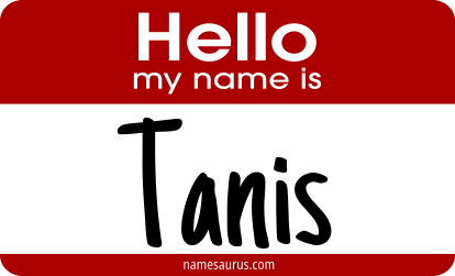 Hello my name is Tanis png download