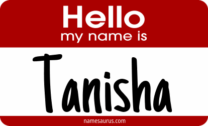 Hello my name is Tanisha png download
