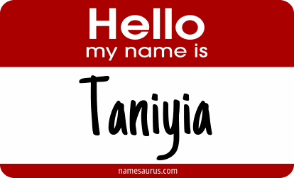 Hello my name is Taniyia png download