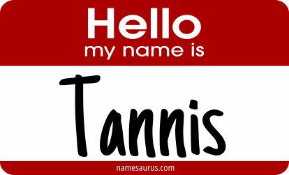 Hello my name is Tannis png download