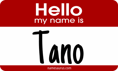 Hello my name is Tano png download
