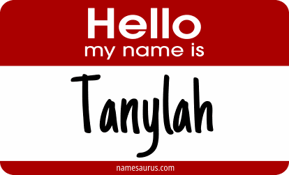 Hello my name is Tanylah png download