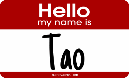 Hello my name is Tao png download