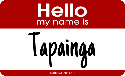 Hello my name is Tapainga png download