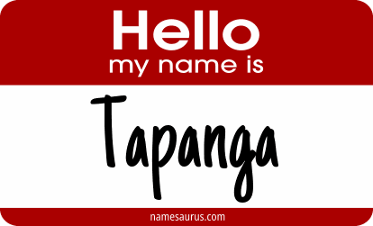 Hello my name is Tapanga png download