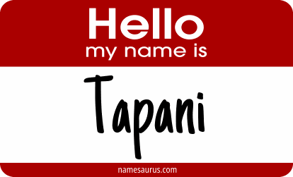 Hello my name is Tapani png download
