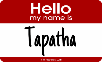 Hello my name is Tapatha png download