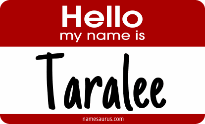 Hello my name is Taralee png download