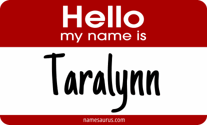 Hello my name is Taralynn png download