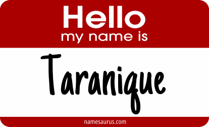 Hello my name is Taranique png download