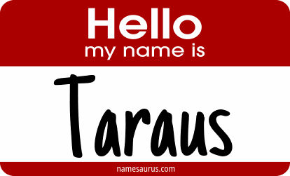 Hello my name is Taraus png download