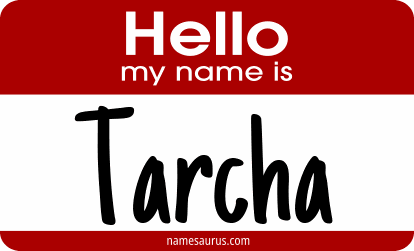 Hello my name is Tarcha png download