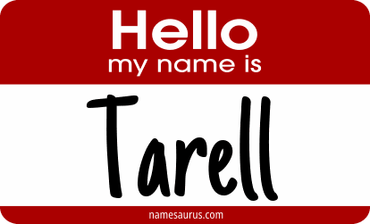 Hello my name is Tarell png download