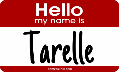 Hello my name is Tarelle png download
