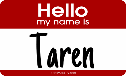 Hello my name is Taren png download