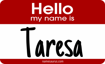 Hello my name is Taresa png download