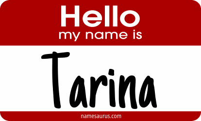 Hello my name is Tarina png download