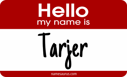Hello my name is Tarjer png download