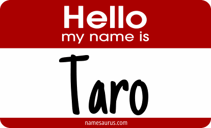Hello my name is Taro png download