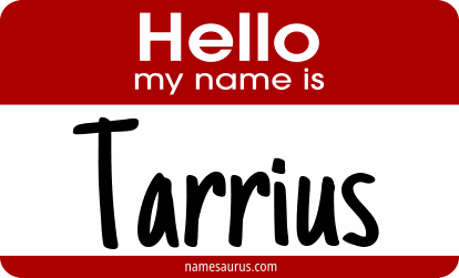 Hello my name is Tarrius png download
