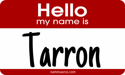 Hello my name is Tarron png download