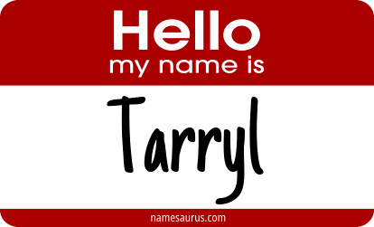 Hello my name is Tarryl png download
