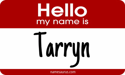 Hello my name is Tarryn png download
