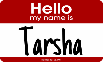 Hello my name is Tarsha png download
