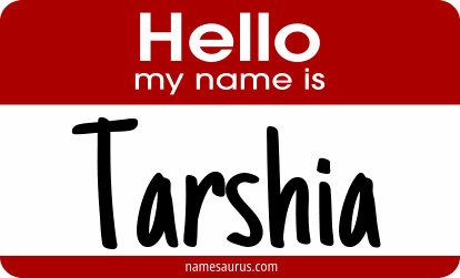 Hello my name is Tarshia png download