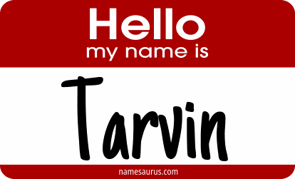 Hello my name is Tarvin png download