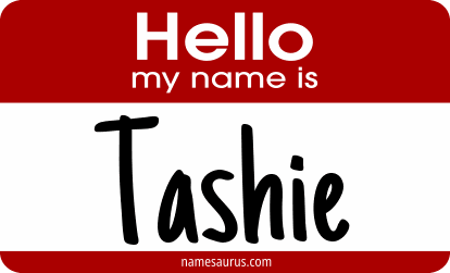 Hello my name is Tashie png download