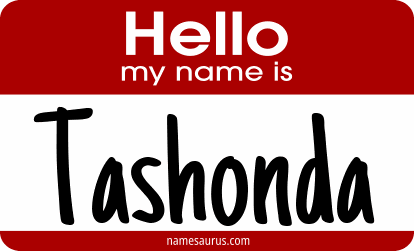 Hello my name is Tashonda png download