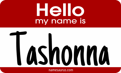 Hello my name is Tashonna png download