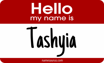 Hello my name is Tashyia png download