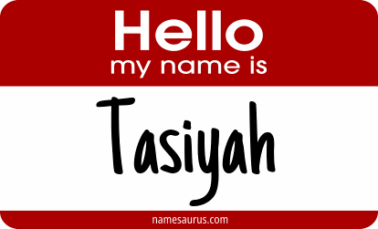 Hello my name is Tasiyah png download