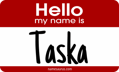 Hello my name is Taska png download