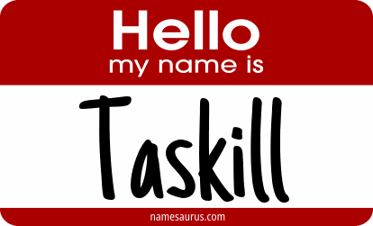 Hello my name is Taskill png download
