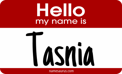 Hello my name is Tasnia png download
