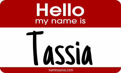 Hello my name is Tassia png download