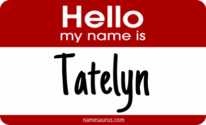 Hello my name is Tatelyn png download